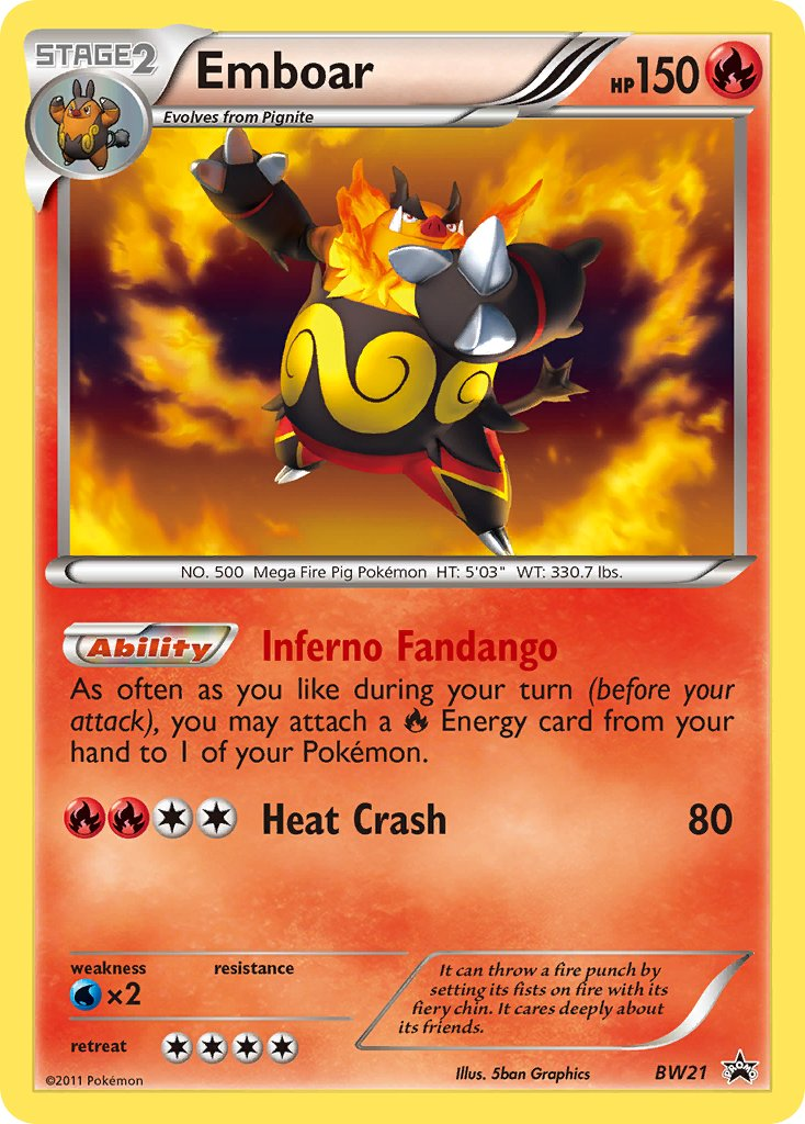 Emboar Pokémon card