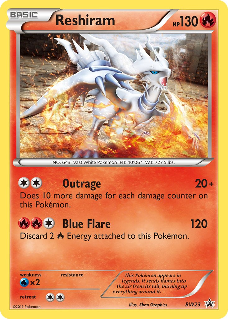 Reshiram Pokémon card