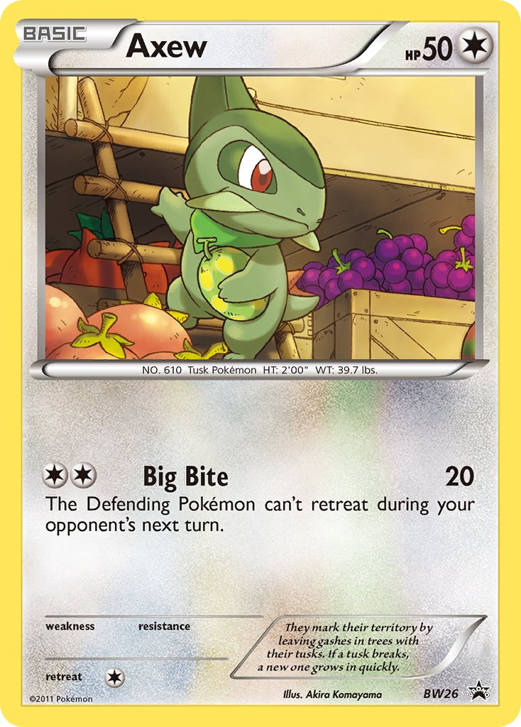 Axew Pokémon card