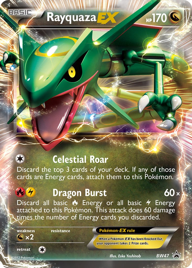 Rayquaza EX Pokémon card