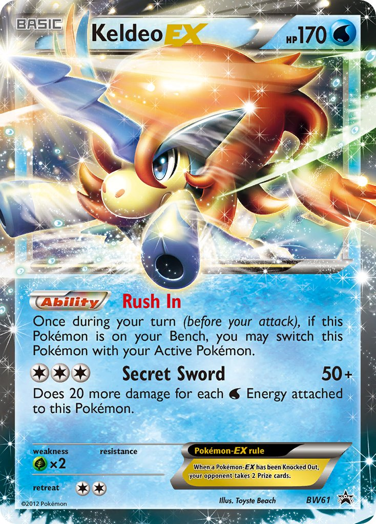 Keldeo EX Pokémon card