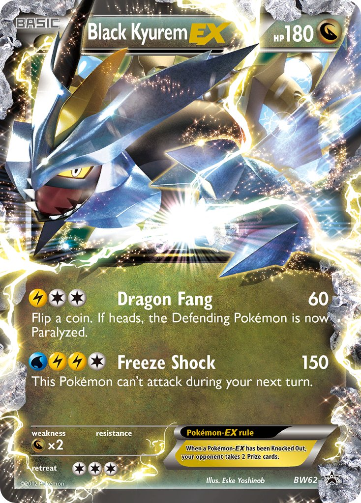 Black Kyurem EX Pokémon card