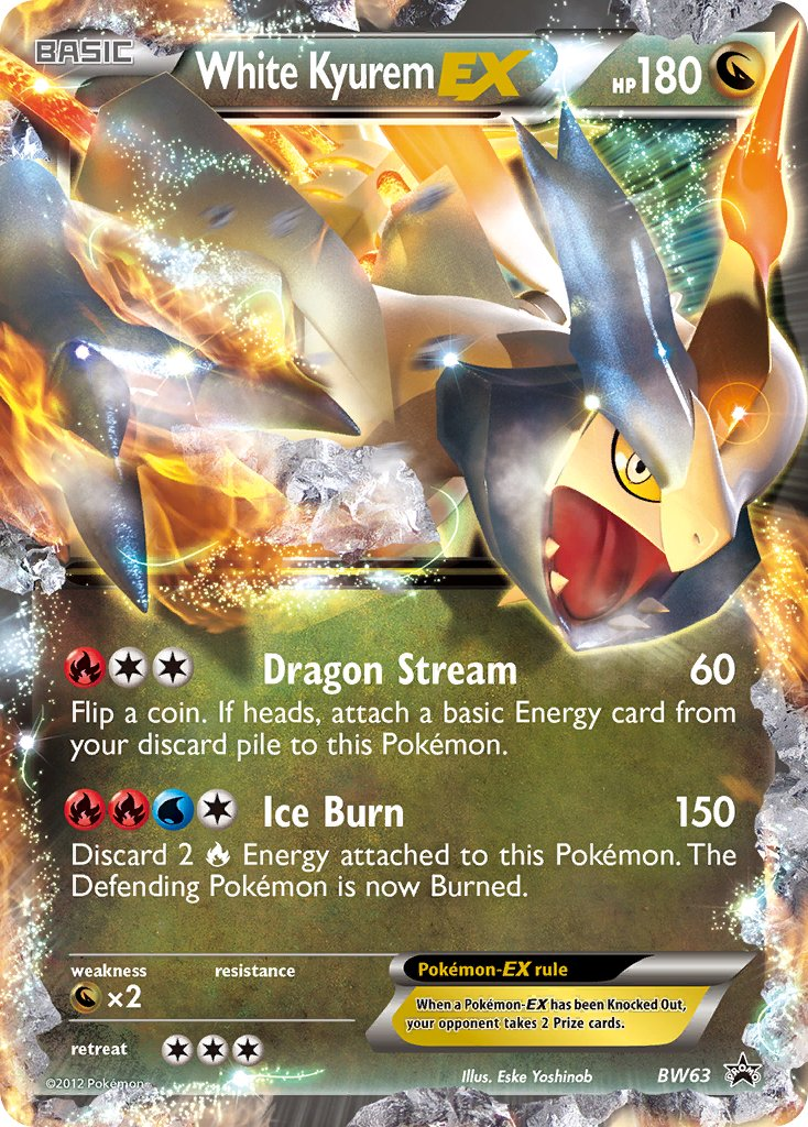White Kyurem EX Pokémon card