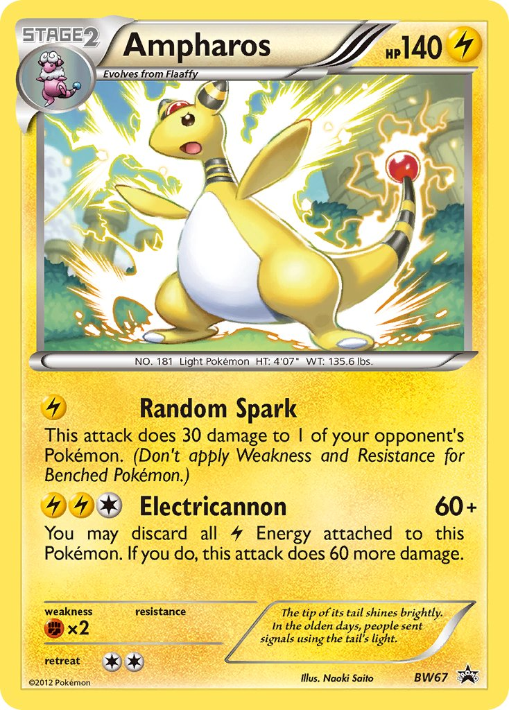 Ampharos Pokémon card
