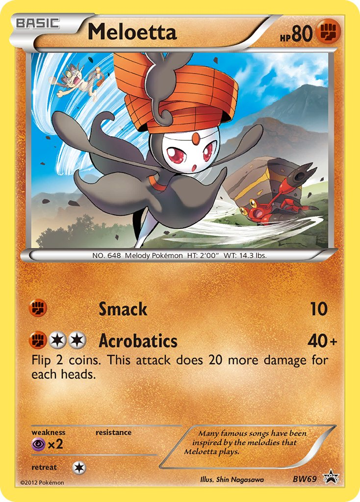 Meloetta Pokémon card
