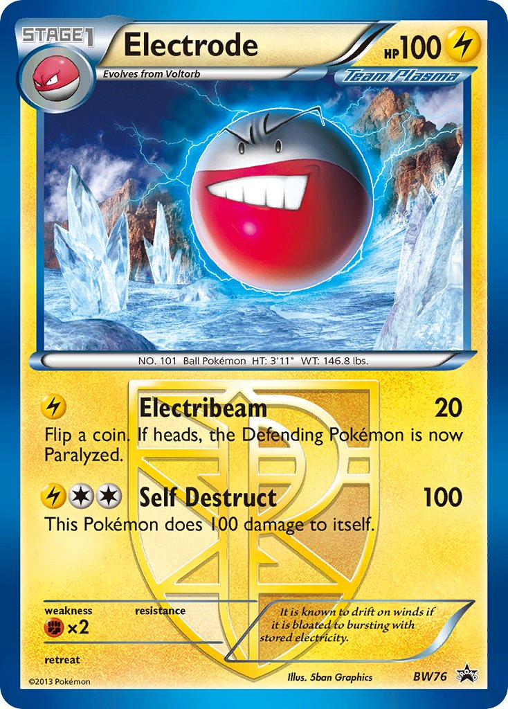 Electrode Pokémon card