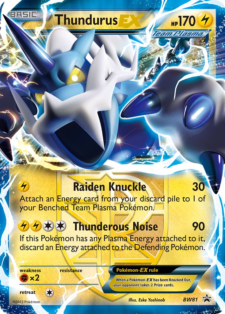 Thundurus EX Pokémon card