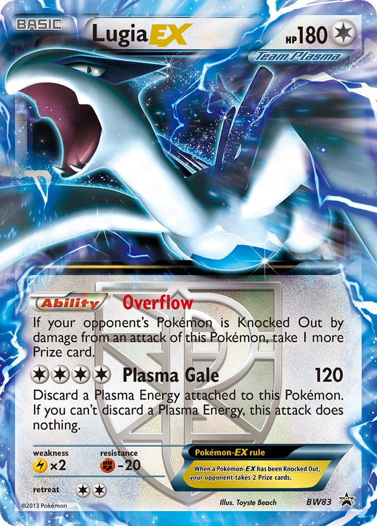 Lugia EX Pokémon card