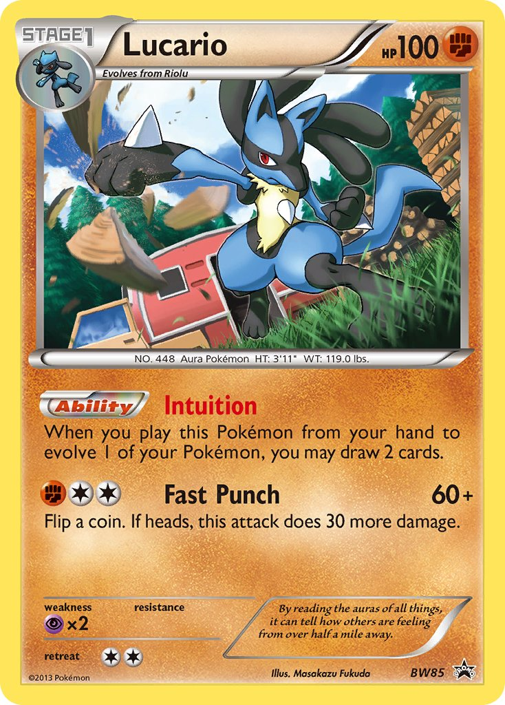 Lucario Pokémon card