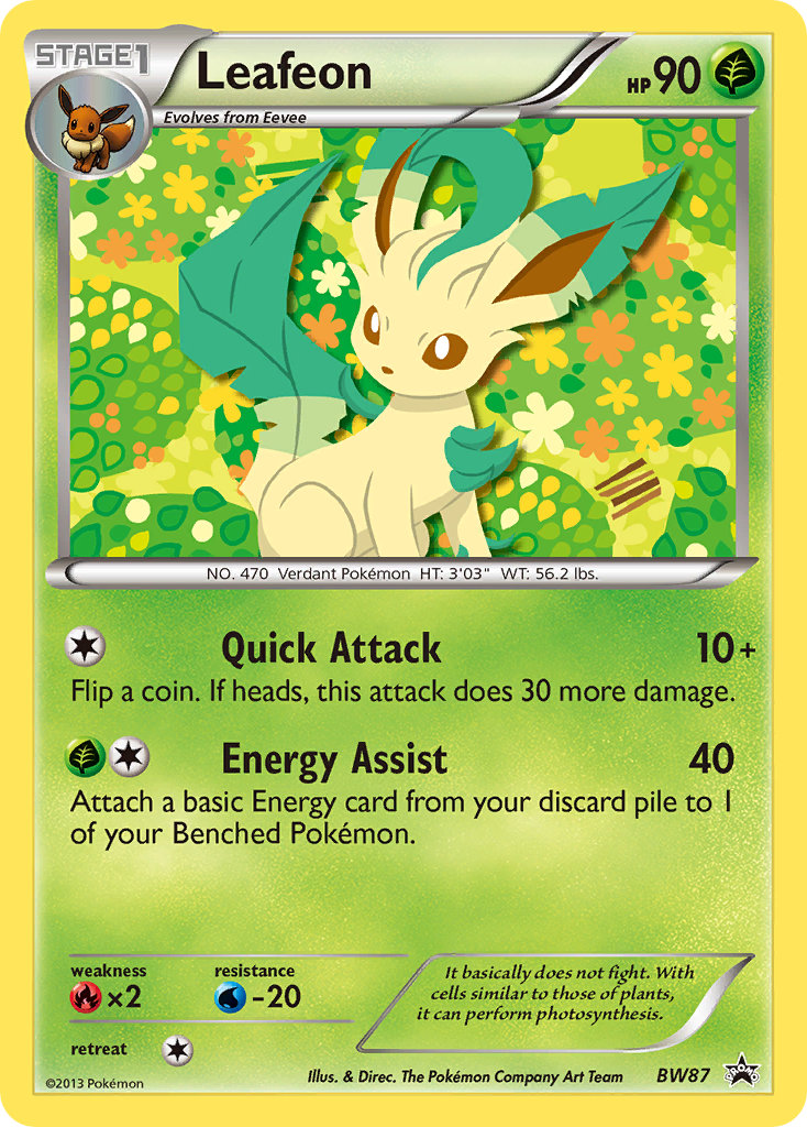 Leafeon Pokémon card