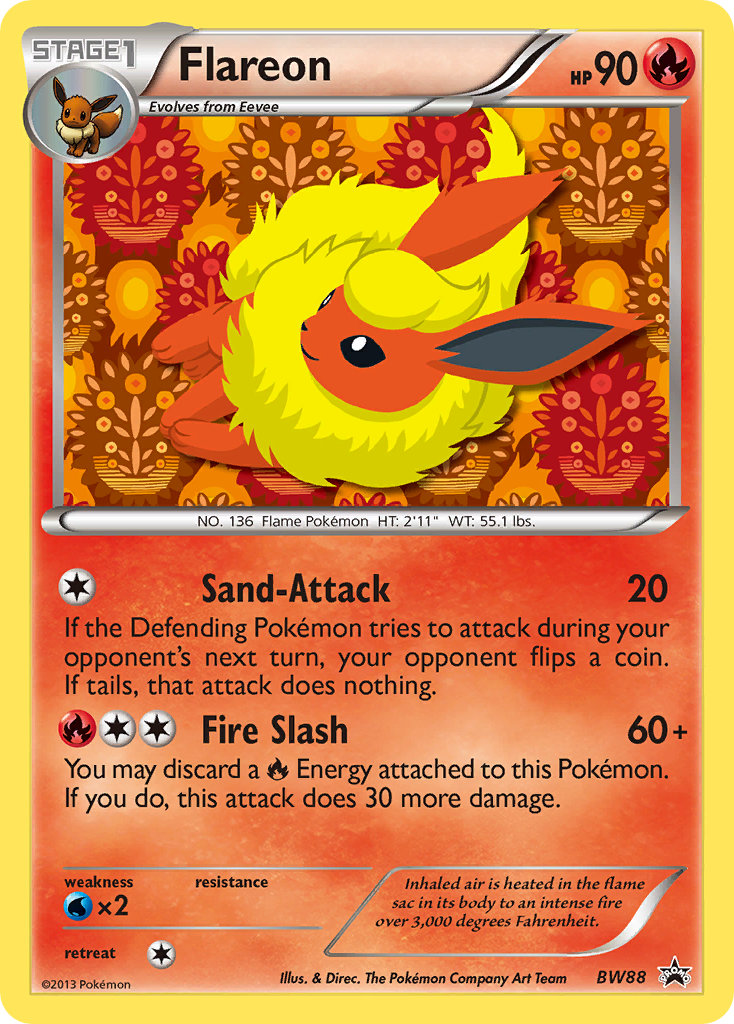 Flareon Pokémon card