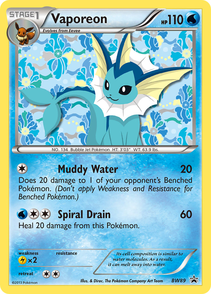 Vaporeon Pokémon card