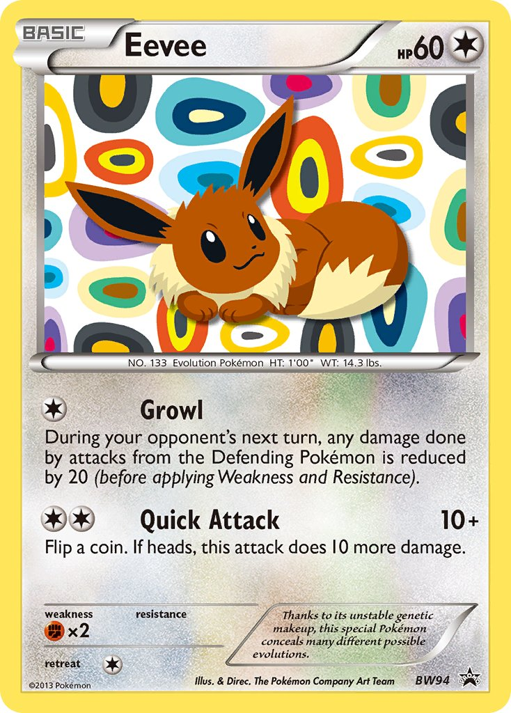 Eevee Pokémon card