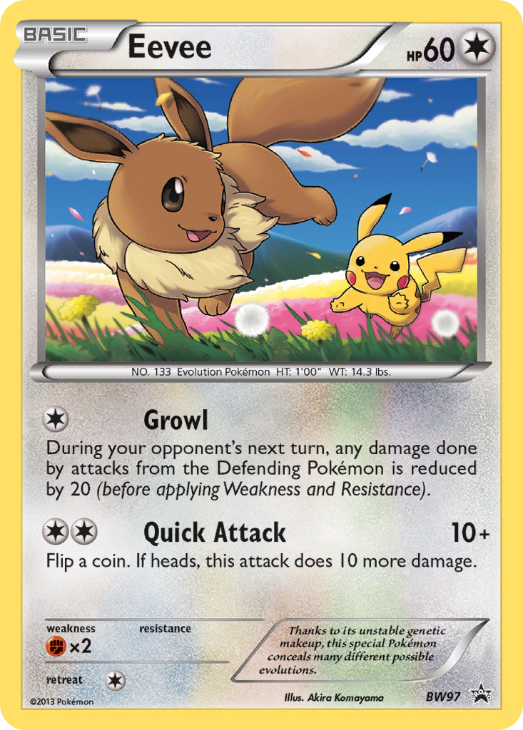 Eevee Pokémon card