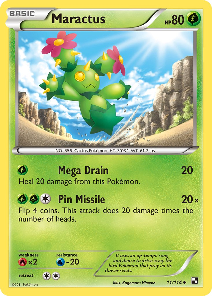 Maractus Pokémon card