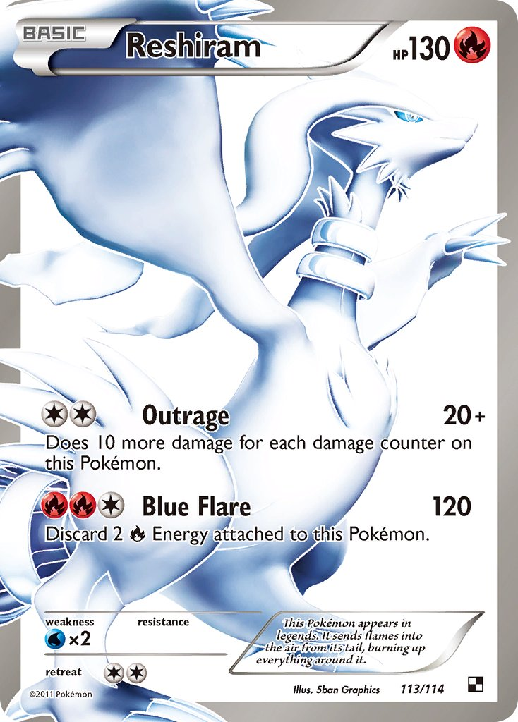 Reshiram Pokémon card