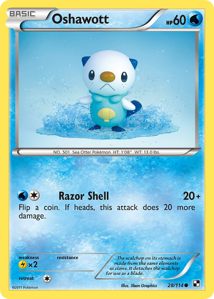 Oshawott Pokémon card