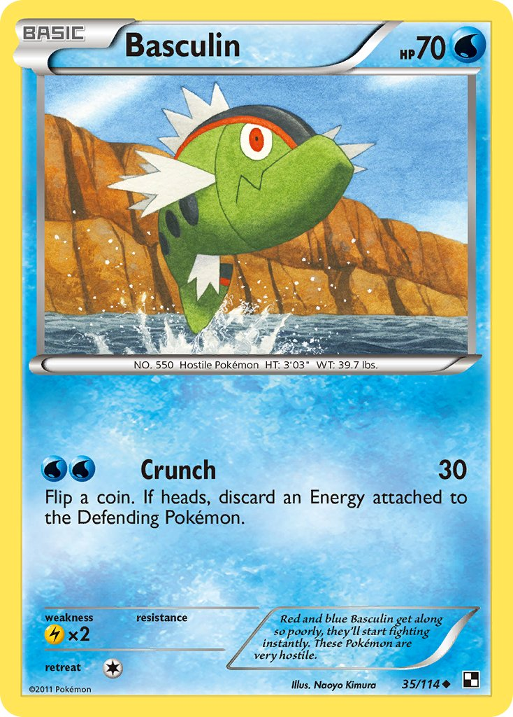 Basculin Pokémon card