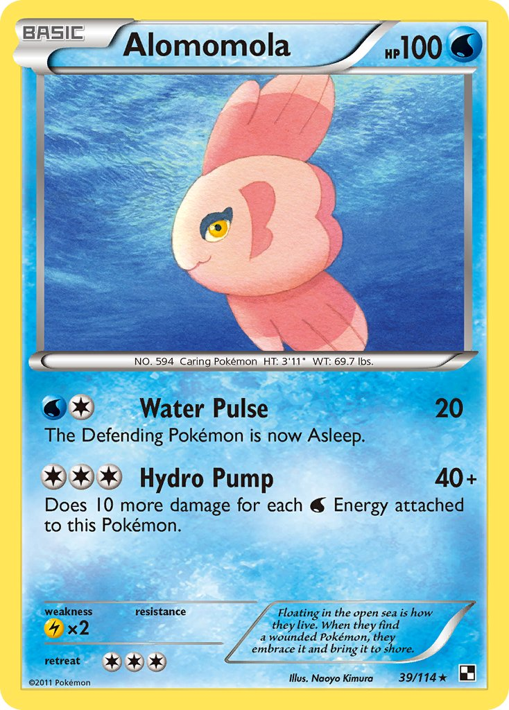 Alomomola Pokémon card