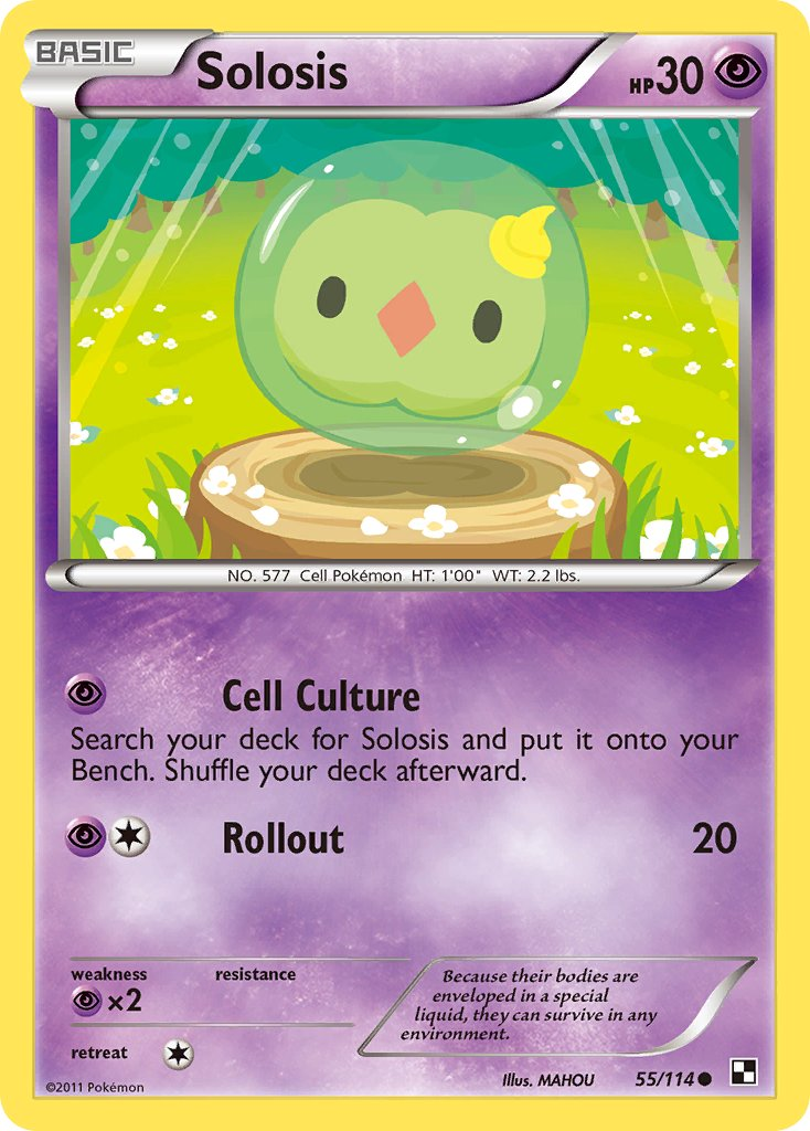 Solosis Pokémon card