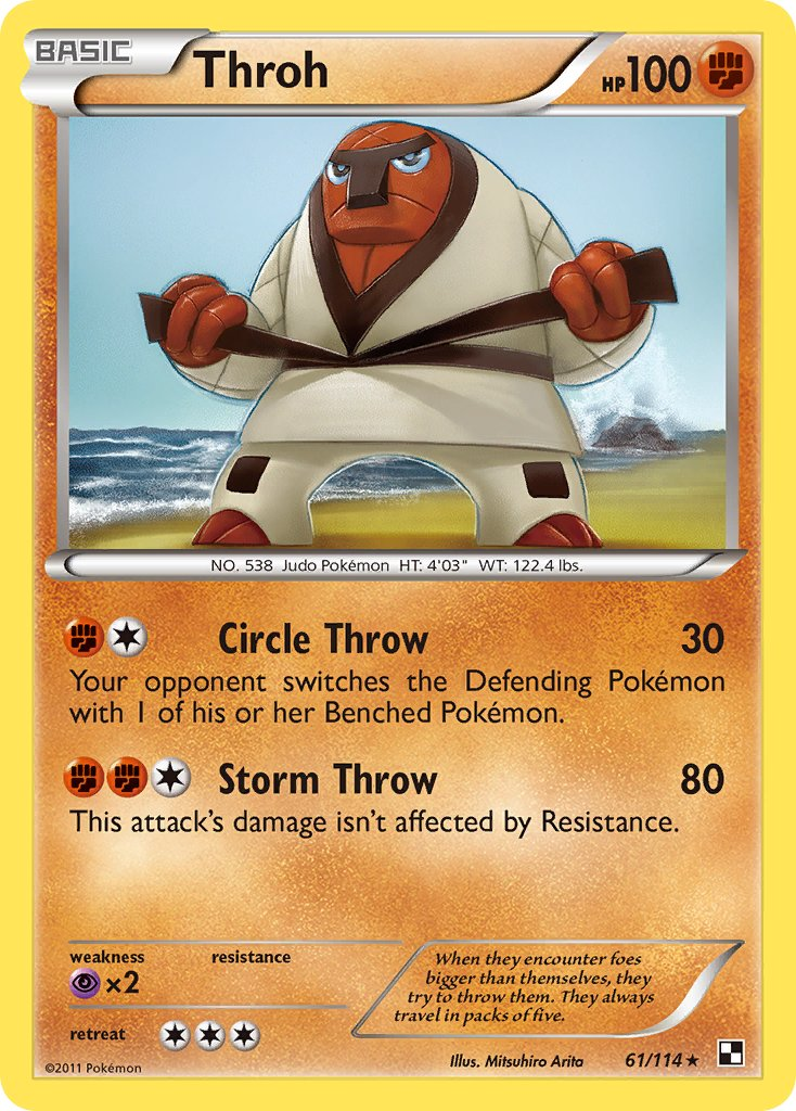 Throh Pokémon card
