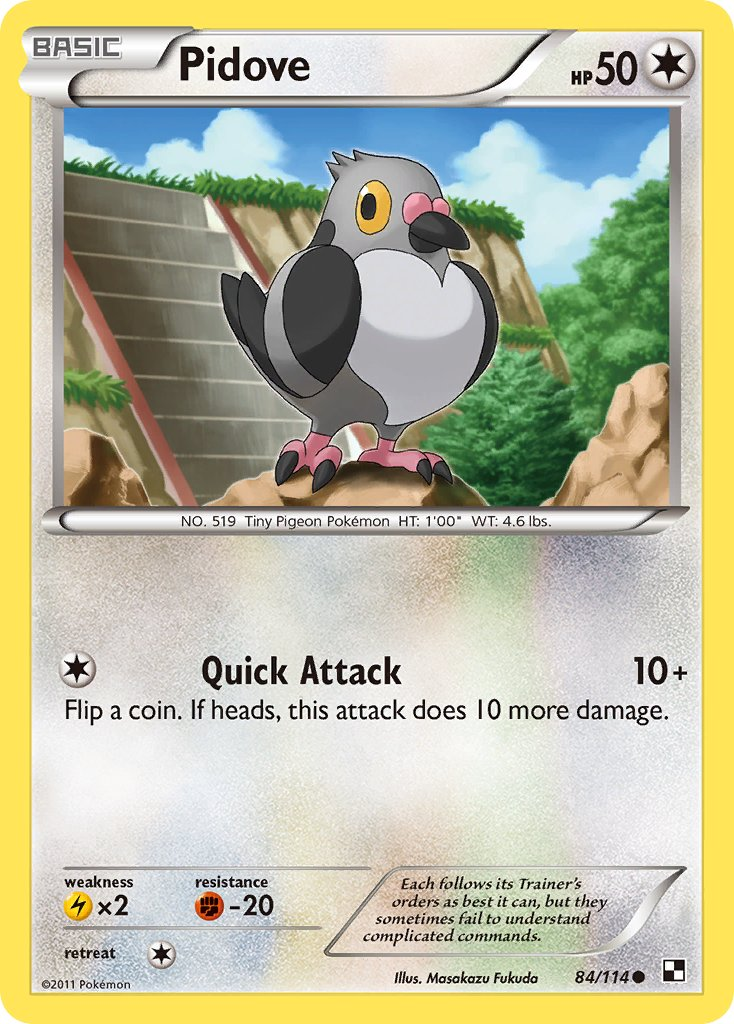 Pidove Pokémon card