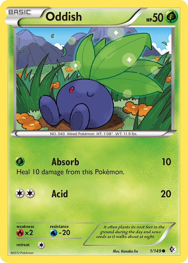 Oddish Pokémon card