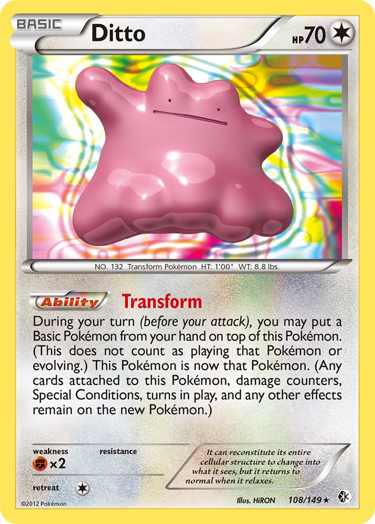 Ditto Pokémon card