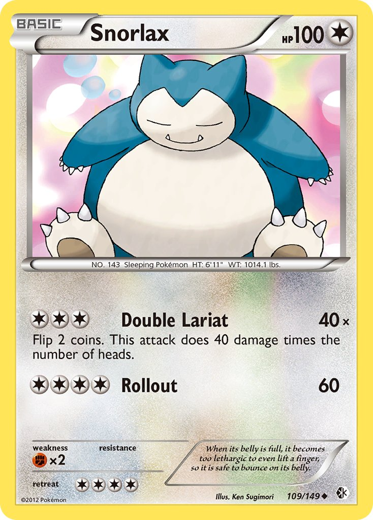 Snorlax Pokémon card
