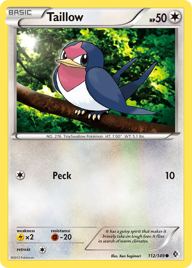 Taillow Pokémon card