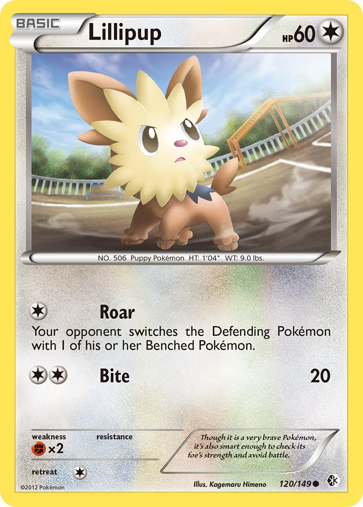 Lillipup Pokémon card