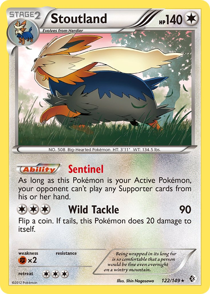Stoutland Pokémon card