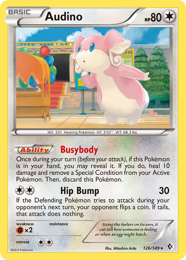 Audino Pokémon card