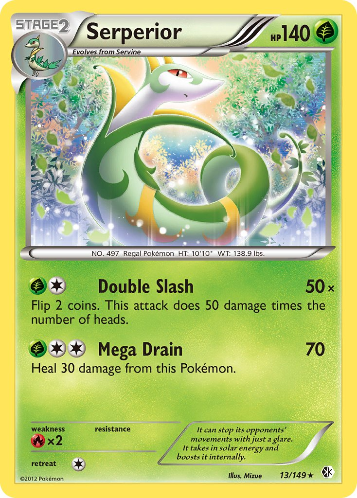 Serperior Pokémon card