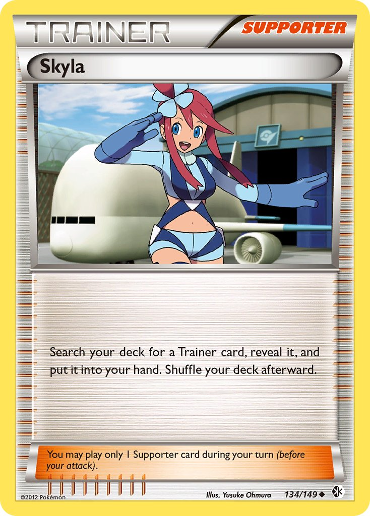 Skyla Pokémon card