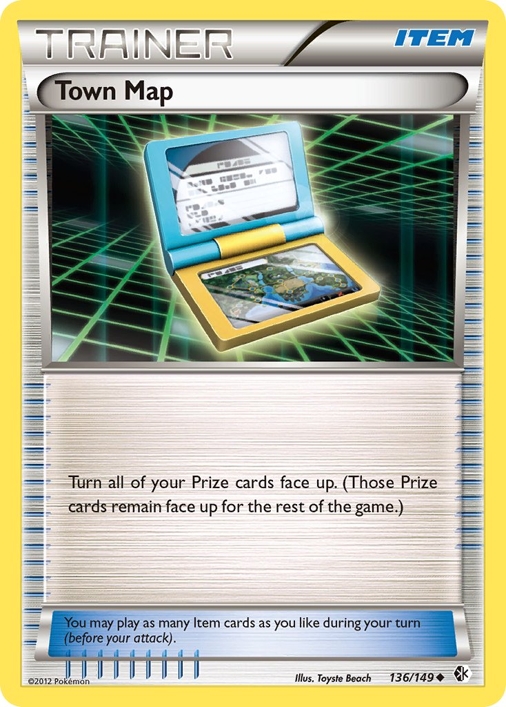 Town Map Pokémon card