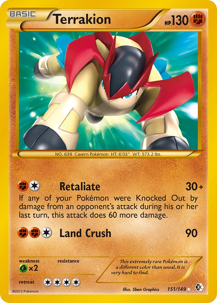 Terrakion Pokémon card