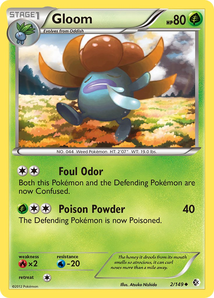 Gloom Pokémon card