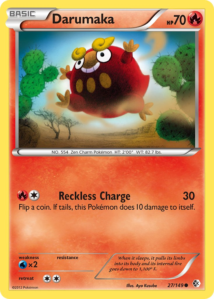Darumaka Pokémon card