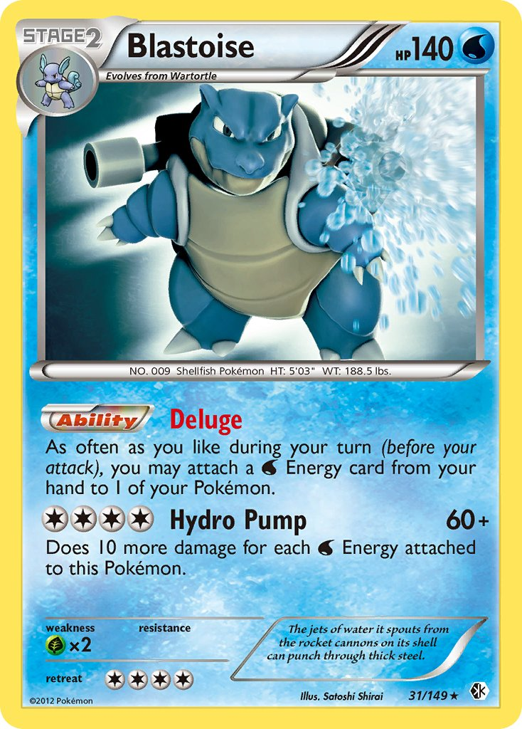 Blastoise Pokémon card
