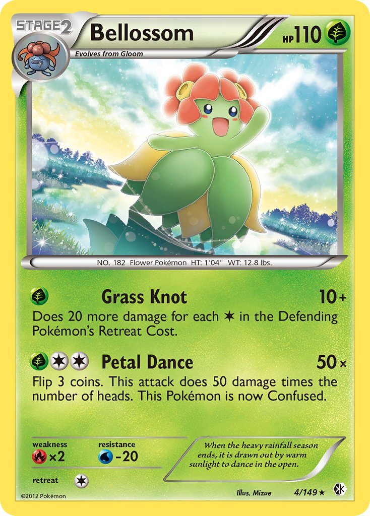 Bellossom Pokémon card