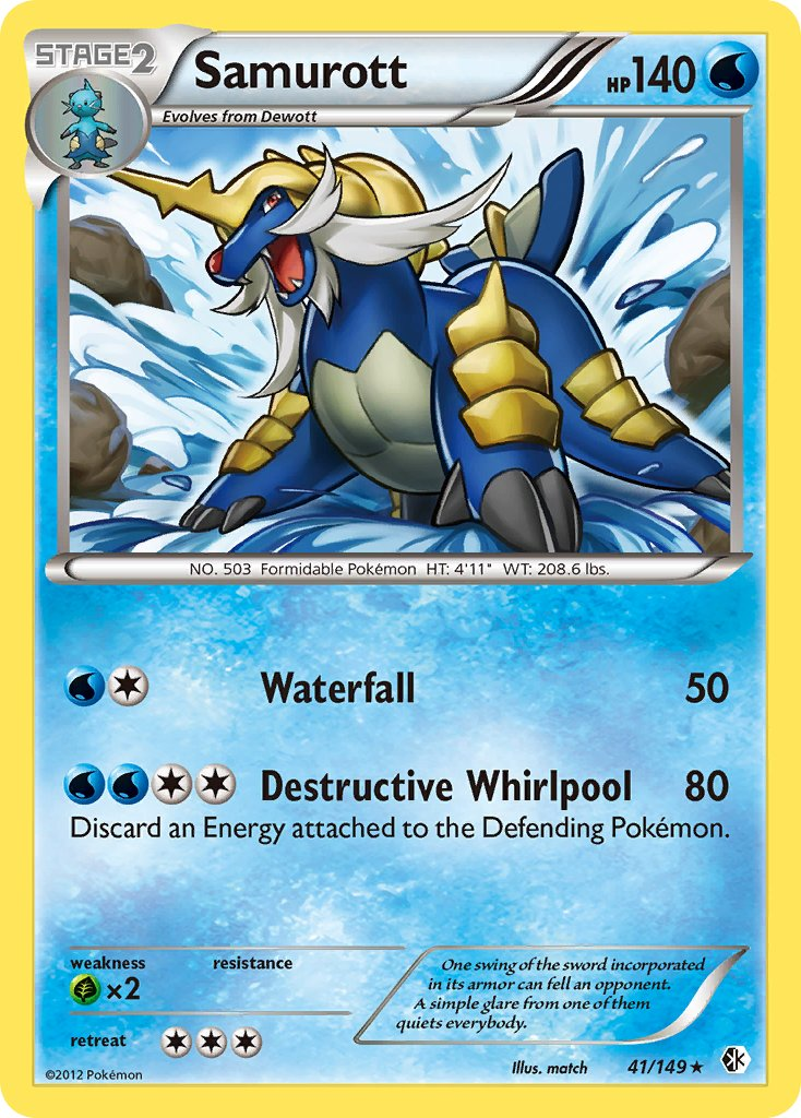 Samurott Pokémon card