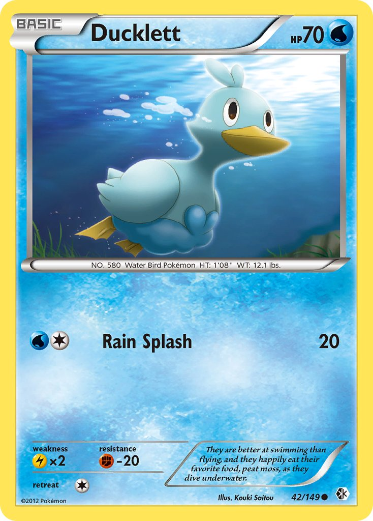 Ducklett Pokémon card
