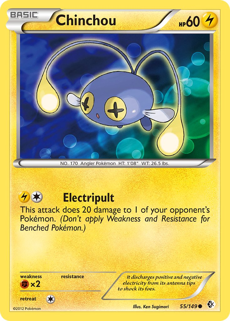 Chinchou Pokémon card