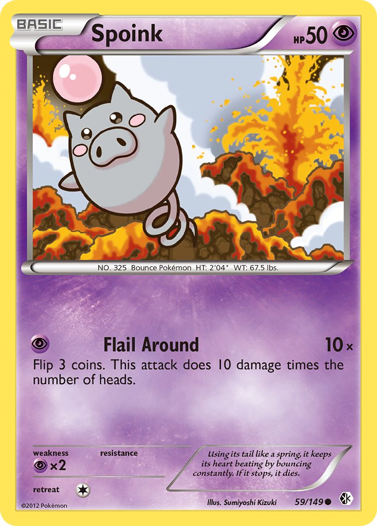 Spoink Pokémon card