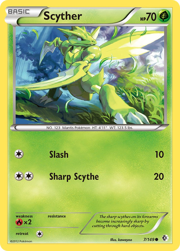 Scyther Pokémon card