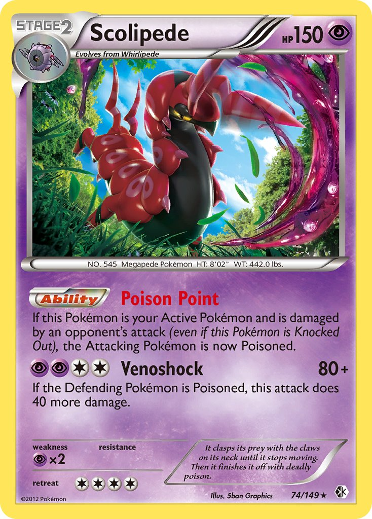 Scolipede Pokémon card