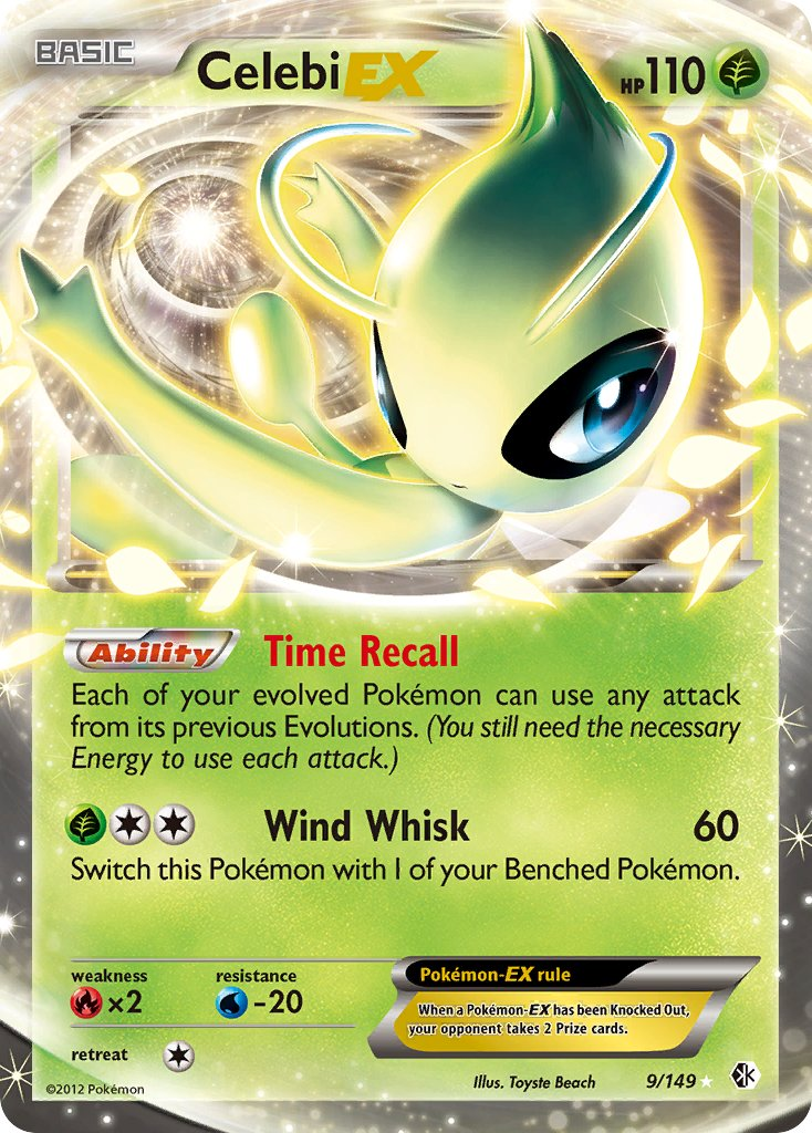 Celebi EX Pokémon card