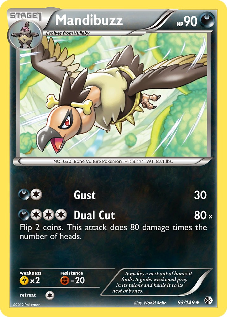 Mandibuzz Pokémon card