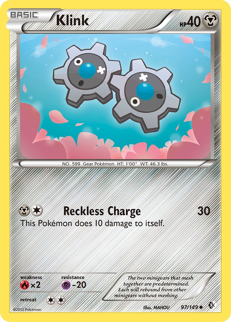 Klink Pokémon card